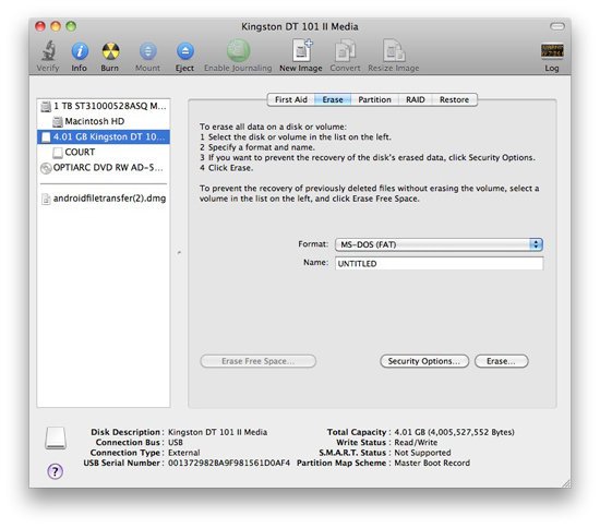 mac usb format for boot